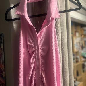 Pink Mini Halter dress